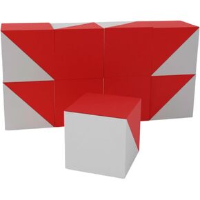 3d3 & co-9-cube kohs rain test red and whit