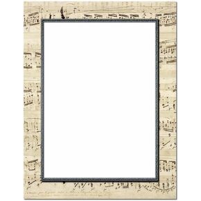 Music Letterhead Laser & Inkjet Printer Paper, 25 pack