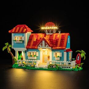 Briksmax 2.0 Light Kit لـ Lego Lilo و Stitch Beach House - إضاءة LED غير متكاملة متوافقة مع Lego Disney 43268 - لم يتم تضمين Lego Set