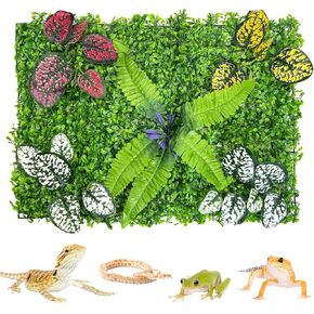 Pinvnb الزواحف terrarium الخلفية النبات الاصطناعي الملتحي التنين دبابة الخلفية جدار ديكور الملحق
