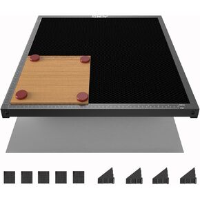 ارتفاع درجة حرارة أكسدة مقاومة لدرجة الحرارة سرير الليزر ، وعسل العسل 400 × 400 مم يعمل على طاولة لوحة عسل الصلب الدائم لمعظم نقاش الليزر ، محمي سطح المكتب ، 15.7 "x15.7"