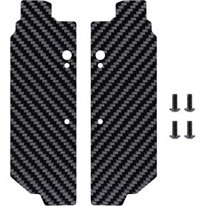 Rchubam 1/8 RC Mudguard 2pcs ألياف الكربون التعليق الخلفي A-Arms الطين متوافق مع Arrma 1/8 kraton exb rc.