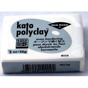 Kato Polymer Clay Oven Jewelry Craft Bake Polyclay Bar Art Van Aken 2 Oz (White)