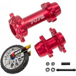 Aluminium 7075 Front & الخلفية محور العجلات LOSI 1/4 الترويج للدراجات النارية ترقيات الدراجات الأوساخ ، استبدل # LOS262012 (Silver)