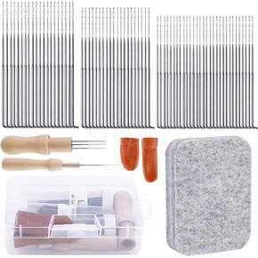Mayboos 74 PCS NEDLES - إبر وأدوات التذبذب الصوف للمبتدئين والمهنيين بأحجام 3 أحجام