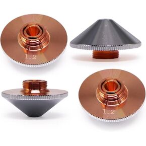 10 Pcs Laser Nozzle Single Layer Dia.28mm H15mm Caliber 2.0mm for WSX HANS Fiber Laser Engraver Cutting Machine Head