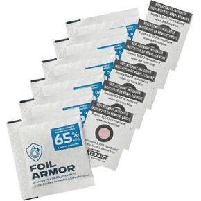 2-Way Humidity Control Packs for Trading Cards | 65% RH Moisture & Humidity Packs for Flattening and Preserving up to 5 Cards | 8g Pack of 6