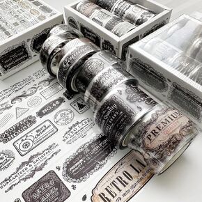 8 Rolls Washi Tape Set ، Galaxy Purple Washi Tape Tape Disking Tape مع رقائق ذهبية لـ DIY ، مجلة رصاصة ، سجل قصاصات ، فنون وحرف ، تغليف الهدايا (8 قطع/شارة)