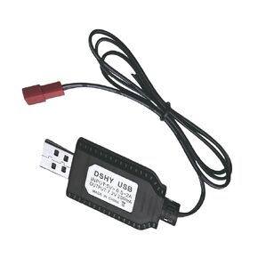 7.2V USB Charger Cable with JST Plug Compatible for RC Aircraft Helicopter Toys Accessories for Universal 7.2V Lipo Battery (1)