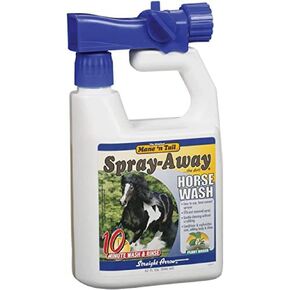 Mane n Tail Spray Away Plant Based No Bucket Needed Horse Wash 32 Ounce