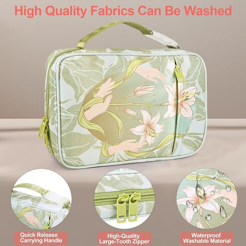 Bible Cover for Women, RFID Blocking Durable Carrying Book Case Church Bag for Biblical Accessories with Handle (Blue) in Kuwait