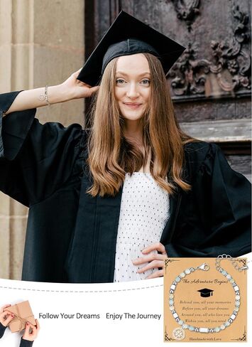 Gifts for Teen G-irls, Stocking Stuffers for K-ids, Teens, G-irls, Christmas Gifts for Teens G-irl Gifts Trendy Stuff Beaded Bracelets Gemstone Bracelet for Women with Inspirational Card in Saudi Arabia