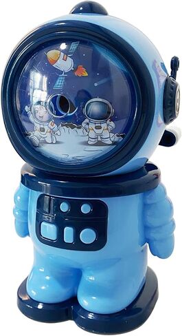 Wenlly Hand Crank Manual Pencil Sharpener, self-Feeding, Blue Astronaut Pencil Cutter for Classroom & officee in Saudi Arabia