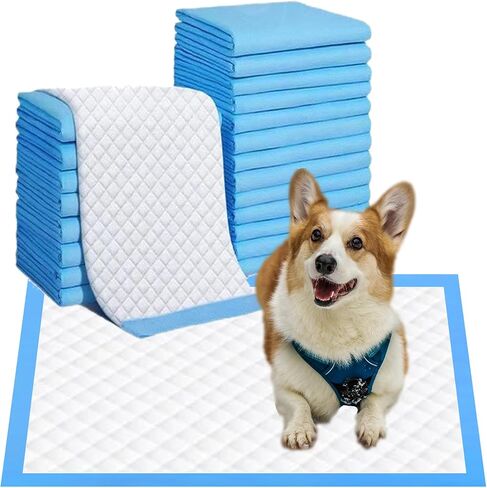 New Ultra Absorbent Puppy Pads. 28 x 36, 40 Count, Quick-Dry Disposable Dog Pee Pads. XL Potty Pads, Leak-Proof Wee Wee Pads, Piddle Pads, Extra Large Training Pads for Dogs in Saudi Arabia