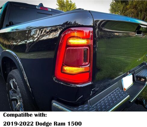 مصابيح الفرامل الخلفية لتجميع مصابيح الفرامل الخلفية المتوافقة مع طراز 2009-2018 Dodge RAM 1500 2500 3500 Factory OE Style، مجموعة إشارة الفرامل الخلفية للسائق والركاب in Kuwait