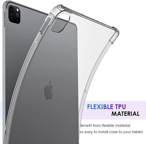حافظة شفافة من Callyue لجهاز iPad Mini 5 / Mini 4 / Mini 3 2 1، غطاء حماية جانبي من السيليكون المطاطي الناعم لجهاز Apple iPad Mini 7.9 بوصة اللوحي - شفاف in Kuwait