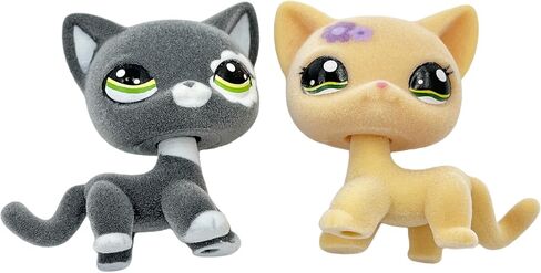 2pcs مخصصة مصنوعة مخصصة شخصية حيوانية غامضة كولي عظمى dane dachshund cocker spaniel الكلب القصيرة قطة القديم القديم لعبة Pet Shop حفلة عيد ميلاد ( #184 و #577) in Kuwait