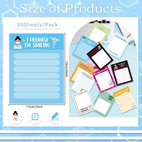 Funny Nurse Sticky Notes Gifts - Lovarywow 12 Pack Funny Nursing Sticky Notes 3x4 Inch Nurse Gifts Everything is Fine Post It Notepads Self-Stick Memo Pad Medical Office Study Supplies 360 Sheets in Saudi Arabia