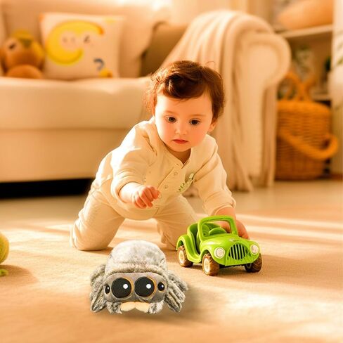 Spider Plush Toy,Cute Spider Plush Toy,Soft Jumping Spider Plush Toy,Kids Room Decoration(1PCS) in Saudi Arabia