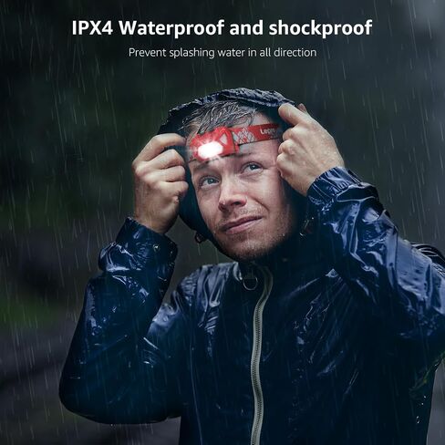 LE 320014-2 Rechargeable Headlamp - IPX4 Waterproof Headlight Flashlights with 6 Modes, Camping & Hiking Essentials, 2 Pack in Kuwait