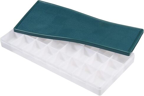 PATIKIL 36 Compartments Paint Palette, Plastic Painting Tray Deep Saver Box with Soft Cover for Watercolor, Gouache, Oil Paint, Art in Kuwait