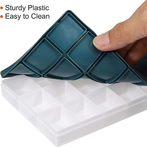 PATIKIL 36 Compartments Paint Palette, Plastic Painting Tray Deep Saver Box with Soft Cover for Watercolor, Gouache, Oil Paint, Art in Kuwait