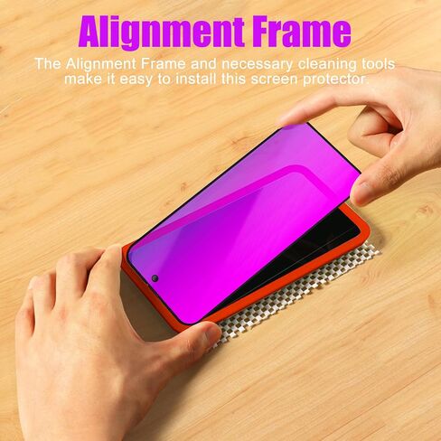 Compatible with iphone 13 Pro and compatible with iphone 14 / 13 Privacy screen protector 2 Pack Gradient Colorful Mirror Tempered Glass anti Blue light eye protection Anti-Spy(Purple 6.1 in Saudi Arabia