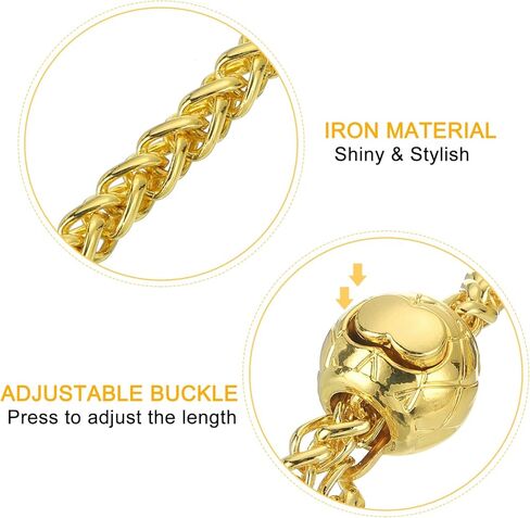 uxcell Purse Chain Strap, 51 Inch Adjustable Bag Chains Strap Replacement Crossbody Chain Strap Handbag Chains for DIY Wallet Clutch Bags, Gold in Kuwait