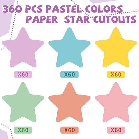 Yaomiao 360 Pcs Pastel Round Cutouts Paper for Bulletin Board 3.5 Inch Pastel Colors Circles Shaped Die Cuts Paper for Back to School DIY Craft Projects Class Classroom Decor in Kuwait