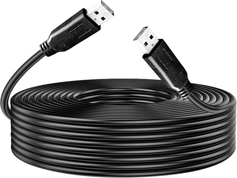 YOTETION Long USB2.0 A to C Cable 50FT,USB2.0 A Cable to USB C 2.0 Cable Data Transfer Type C Cable for Android Auto/iPhone 15/Galaxy S21 S20 A53 A71/iPad Mini 6/Switch/PS5 Controller in Kuwait