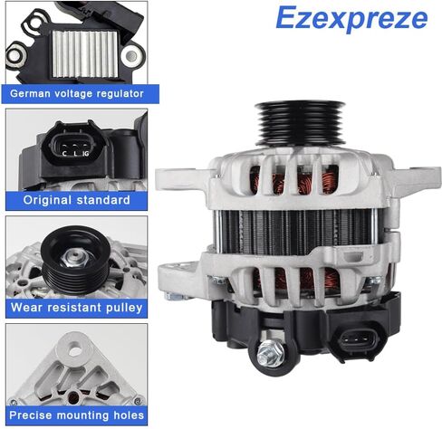 Alternator Compatible with 13-15 Ram 1500, 11-20 Grand Cherokee, 11-23 Chysler 300 Dodge Charger Durango, 15-23 Dodge Challenger 180A Repalce 4801778AF, 4801778AI, 56029789AA, 4210007040, 4210007041 in Kuwait