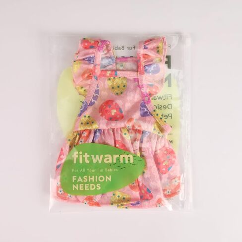 فستان Fitwarm Lemon للكلاب، ملابس للكلاب الصغيرة للفتيات، ملابس للقطط الأليفة، أزرق مخضر، أصفر، أخضر، صغير in Kuwait