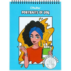 Ohuhu pleedproof marker sketchbook + كتاب تلوين نزيف