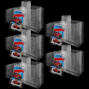 120 Pack Clear Protector Cases Model Car Clamshell Cases Display Case Clear Protective Packs Car Blister Pack Covers Compatible with Hot-Wheels for Storage, 7.5 x 5 x 2 Inch