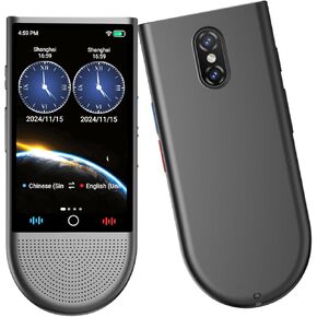 جهاز المترجم اللغوي لا حاجة إلى WiFi ， 148 مترجم لغة ، 4 "جهاز ترجمة HD ， دعم 4G SIM/عبر الإنترنت/غير متصل/صورة/صوت/AI ، للسفر 、 دراسة 、 Translator Translator