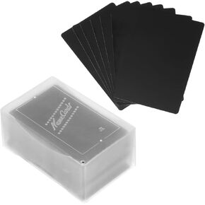 PATIKIL 0.21mm Metal Business Cards, 180 Pack Blank Name Card Laser Engraving Aluminum for DIY Gift Cards, Blue