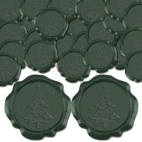 CRASPIRE 50PCS BOWKNOT WAX SEAL ملصقات 30 مم لدعوة الزفاف للاصطدام المفروض