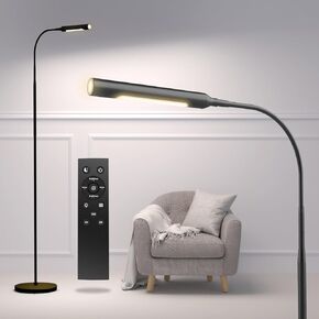 GIANTLUMI Floor Lamp for Living Room, bedrooms,Work Study and Home Decor.Modern Reading Standing lamp.with Remote Control.4 Color temperatures LED Bulb.Lighting Brightness Adjustable from 10%-100%.