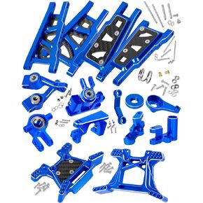 ترقيات RC جزء من 1/10 Rustler 4x4/Rustler 4x4 VXL ، أذرع التعليق ، كتلة العجلات ، كتل التوجيه ، ناقلات محور الضعف الخلفي ، أبراج الصدمات ، كتلة التوجيه ، التيتانيوم