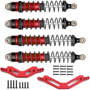 ألومنيوم أبراج الصدمة الخلفية وأجزاء مصممة صدمة الأجزاء ل Arrma 1/10 Granite Mega550 Senton Mega550 Big Rock 3S BLX (Red)