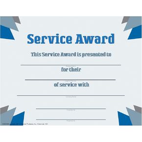 شهادات جائزة Hayes Service ، وجوائز التعرف على الموظفين لسنوات من الخدمة ، والتقدير ، والإنجاز ، والتشطيب غير اللامع بالألوان ، 8.5 "× 11" - 30 حزمة