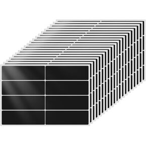 Black Labels 3 × 1 Inch Vinyl Rectangle Assorted Removable Color Coding Stickers Self-Adhesive Waterproof Colored Name Tags for Home Office Inventory 160 PCS in Kuwait