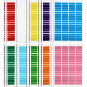Lurrose Colored Label Sticker, 12 Colors Color Coding Labels, 30pcs Self-Adhesive Color Stickers for Inventory Office