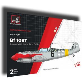 Armory 14309 1/144 Messerschmitt BF 109T Flugzeugträger Jäger Model Kit