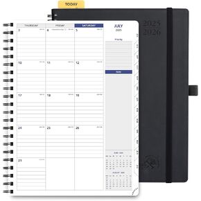 Poprun 2025-2026 Planner Planner Spiral Bound ، 8.5 '× 11.25'