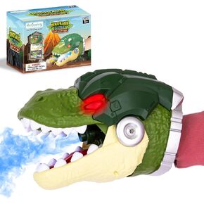 ArtCreativity Dinosaur Glove Toy with Spray - 1 PC Dino Toy - Unique Trex Dinosaur Toy with Misting Action, Light-Up Eyes, and Roaring Sound - Cool Dinosaur Toys for Boys and Girls 3 4 5 6 7 8