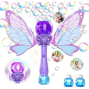 Panacare Bubble Wand for Kids Girls Butterfly Bubble Wand Up Up Out Out Out Out Opble Machine Maker Wands with Bubble Solution ، 10000+ bubbles/min for stiddlers outdive party toy gift