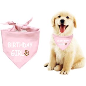 Bandana for Dog Birthday Boy & Girl - لوازم للحيوانات الأليفة الصغيرة والمتوسطة والكبيرة