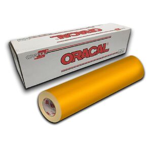 Oracal 631 معرض Cal Matte Finish - 12 "× 10 قدم - أصفر ذهبي 020