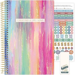 bloom daily planners 2025-2026 (8.5" x 11") Academic Year Daily Planner (July 2025 - July 2026) - Weekly & Monthly Dated Agenda Organizer with Stickers & Tabs - Creating A Life I Love